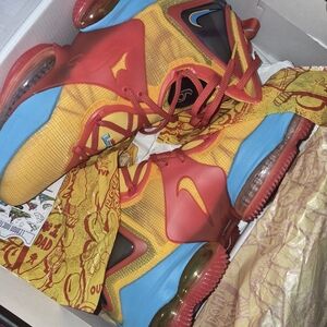 Nike Basketball Shoes in Yellow, Red & Blue